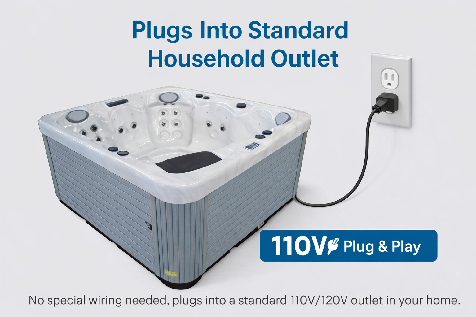 Cascade Serenity | 5 Person Plug & Play Spa- w/Lounge